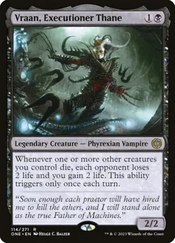 MTG Vraan, Executioner Thane Phyrexia: All Will Be One 114/271 Regular Rare - Image 1