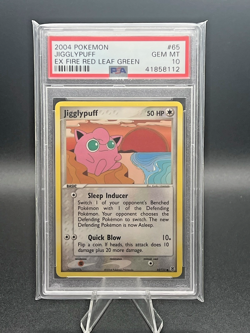 2004 Pokemon Fire Red & Leaf Green Jigglypuff 65/112 PSA 10 GEM MINT - Image 1