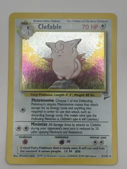 Clefable Holo Rare Swirl 5/130 - Pokemon - Base Set 2 LP 5/130 - Image 1