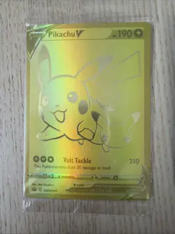 Pikachu v Gold and Pokeball SWSH145/SWSH146 Pokemon TCG Celebrations Sealed!! - Image 2