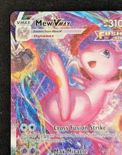 Pokemon TCG Mew VMAX 269/264 Alternate Art Secret Fusion Strike NM - Image 2