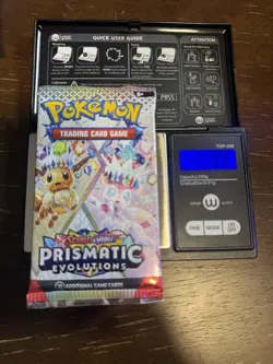 21.94g HEAVY - Pokemon TCG Prismatic Evolution Booster Pack!Possible GOD - Image 1