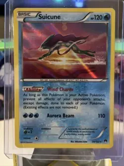 Pokemon TCG Suicune BREAKPoint 30/122 Holo Holo Rare LP - Image 1