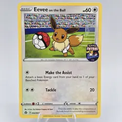Eevee on the Ball 002/005 - Futsal Promo - Unsealed - Near Mint NM - Pokemon TCG - Image 1