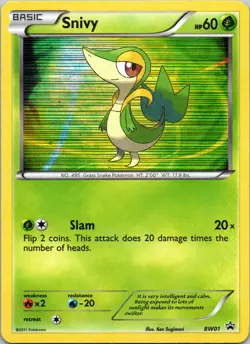 Snivy - BW01 Black and White Promos Holo LP Pokemon TCG - Image 1