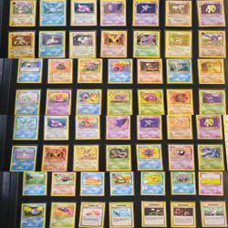 Complete Pokemon Fossil Set NM Vintage + Official Premium Leather Binder ✅ - Image 1
