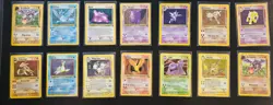 Complete Pokemon Fossil Set NM Vintage + Official Premium Leather Binder ✅ - Image 3