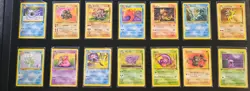 Complete Pokemon Fossil Set NM Vintage + Official Premium Leather Binder ✅ - Image 5