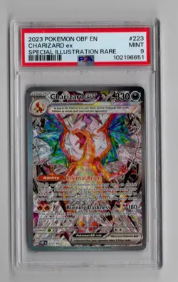Obsidian Flames Charizard 223/197 PSA 9 Special Illustration Rare Pokemon - Image 1