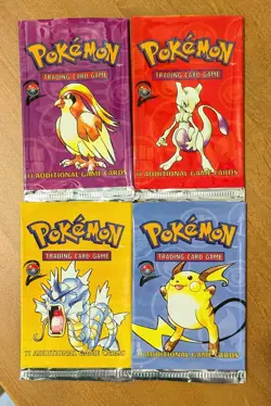 Pokemon WOTC Base Set 2 Booster Packs with All Four Art Work - EMPTY - Image 1
