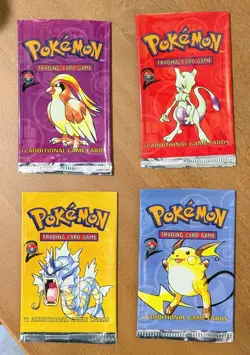 Pokemon WOTC Base Set 2 Booster Packs with All Four Art Work - EMPTY - Image 2