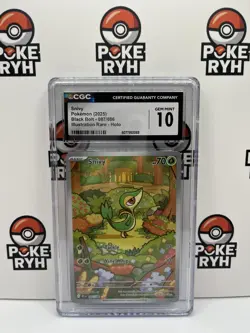 2025 POKEMON BLACK BOLT ILLUSTRATION RARE 087/086 SNIVY CGC 10 - Image 1