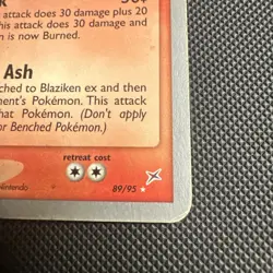 Pokemon Blaziken Ex World Championship 2004 Chris Fulop Non-Holo Rare 89/95 - Image 4