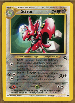 Scizor - 33 ~ 2001 Black Star Promo ~ Near Mint!! - Image 1