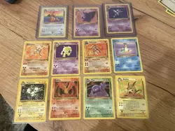 Pokemon TCG Fossil Set Complete Set 62/62 Includes 1st Edition Aerodactyl LP-NM - Image 3
