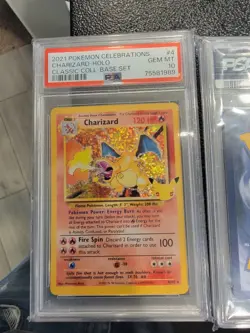 2021 Pokemon Celebrations Charizard Blastoise Venusaur Classic Base Set PSA 10 - Image 3