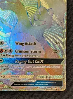 2017 POKEMON SUN & MOON BURNING SHADOWS #150/147 CHARIZARD GX SECRET RARE - Image 3