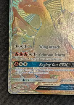 2017 POKEMON SUN & MOON BURNING SHADOWS #150/147 CHARIZARD GX SECRET RARE - Image 4
