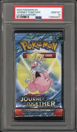 Pokemon Journey Together Lillie's Clefairy Booster Pack Art PSA 10 Gem Mint - Image 1