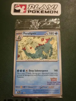 Pokemon Illustration Contest 2024 Promo SEALED Feraligatr Pikachu & Toxtricity - Image 1