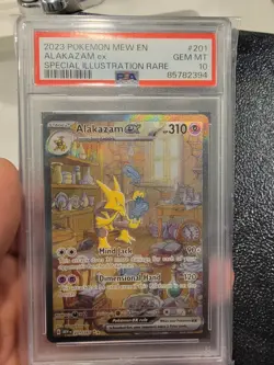 Alakazam ex #201/165 Pokemon 151 Special Illustration Rare - PSA 10 Gem Mint - Image 1