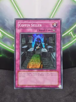 Yugioh Coffin Seller DR1-EN041 Super Rare LP - Image 1
