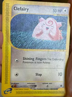 POKEMON CLEFAIRY 101/165 COMMON REGULAR EXPEDITION MP CARD - Image 3