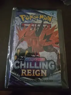 Pokemon TCG: Sword & Shield - Chilling Reign Sleeved Booster Pack (10 Cards) for sale online - Image 1