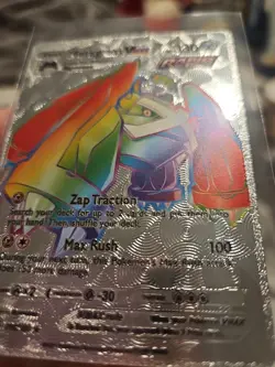 Metagross Vmax Silver Foil Fan Art Vinyl Textured Collector Pokemon Card - Image 3