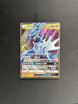 Pokemon TCG Dialga GX Ultra Prism Holo Card 100/156 Rare - Image 1