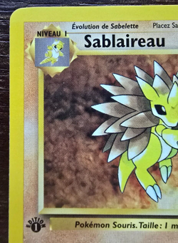 Pokemon Card No.41/62 Sablaireau (Sandslash) 1st Edition French Fossil N/M - Image 2
