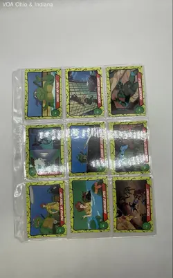 Lot Of 1989 Teenage Mutant Turtles TMNT Trading Cards + 2 Wax Pack Covers - Image 3