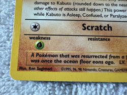 1999 Pokemon Fossil Set 1st Edition Kabuto Card 50/62 MP - Image 5
