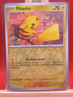 Pikachu 051/162 Paradox Rift Reverse Holo Pokemon Card * New * - Image 1