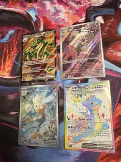 Lot Of 4 Stellar Crown Pokemon Cards Full Art And More All Near Mint - Image 1