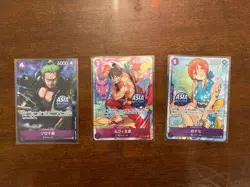 One Piece Asia stamp Promo Cards - Treasure Chest vol.1 | Nami, Zoro, Luffy - Image 2
