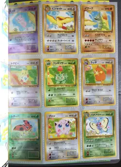 Pokemon Pocket Monsters Japanese Import Rainbow Islands Binder. All 9 card mint. - Image 2