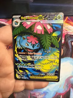 Mega Venusaur Ex 155/132 Pokemon Card Full Art Ultra Rare Secret Rare NM - Image 1