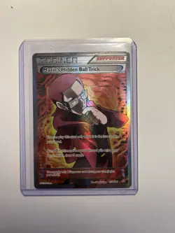 RARE Maxie's Hidden Ball Trick 158/160 Pokemon Grain Holo TRAINER 2015 Card - Image 1