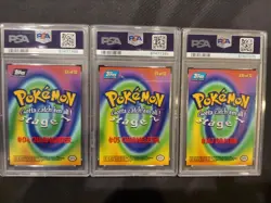 Lot of 3 PSA 9 Topps Pokemon Cards - Image 2