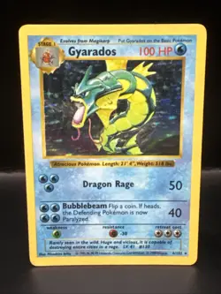 Pokemon Gyarados Holo Shadowless Rare TCG Base Set Card 6/102 - Image 2