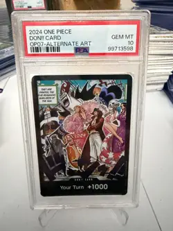 2024 One Piece DON!! Card OP07-Alternate Art 500 Years in the Future PSA 10 - Image 1