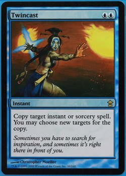 Twincast FOIL Saviors of Kamigawa NM Blue Rare MAGIC CARD (ID# 508061) ABUGames - Image 1