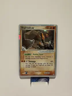 Regirock 98/101 EX Hidden Legends Shattered Ice Pokemon Card MP - Image 1