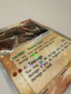 Regirock 98/101 EX Hidden Legends Shattered Ice Pokemon Card MP - Image 3