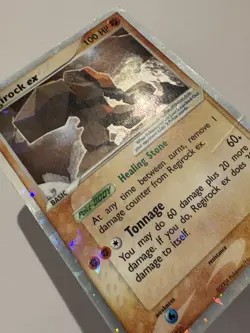Regirock 98/101 EX Hidden Legends Shattered Ice Pokemon Card MP - Image 5