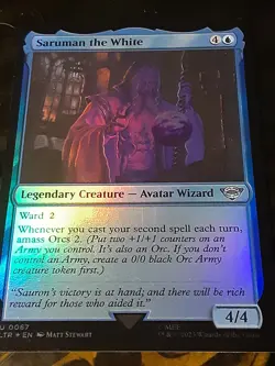 Saruman the White FOIL , Lord of the Rings , NM , MTG , FREE SHIPPING - Image 2