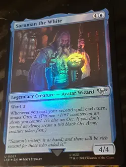 Saruman the White FOIL , Lord of the Rings , NM , MTG , FREE SHIPPING - Image 3