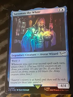 Saruman the White FOIL , Lord of the Rings , NM , MTG , FREE SHIPPING - Image 4