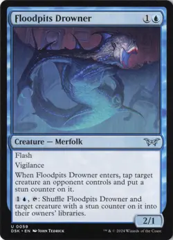 Floodpits Drowner U Duskmourn: House of Horror 59 NM - Image 1